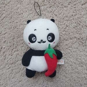 Panda Plush Toy with Red Chili